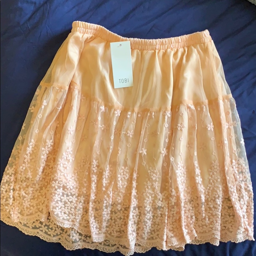 Never worn pink/ coral skirt